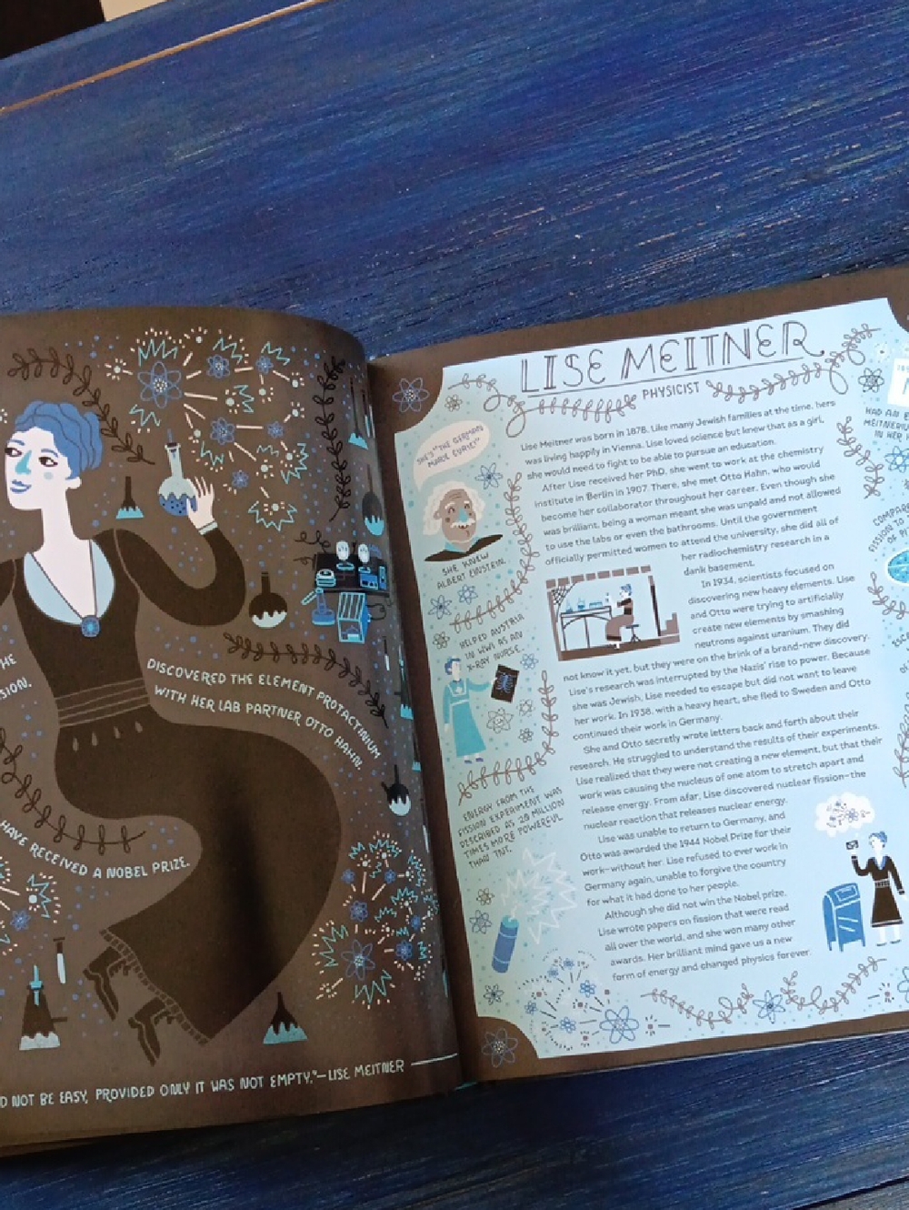 Women in Science - Illustrated Hardcover Book (Gray with Teal & Yellow Accents) - Picture 2 of 5